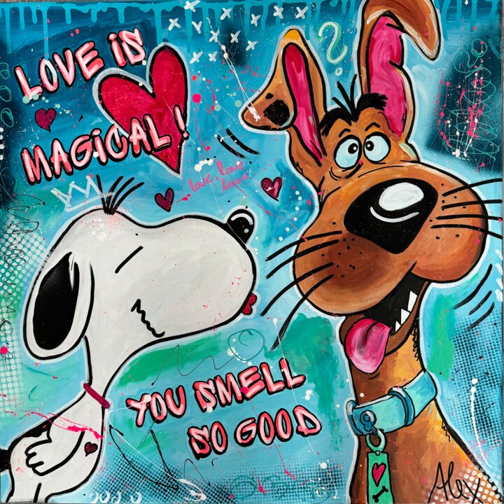 LOVE IS MAGICAL 绘画, 31.5x31.5 in