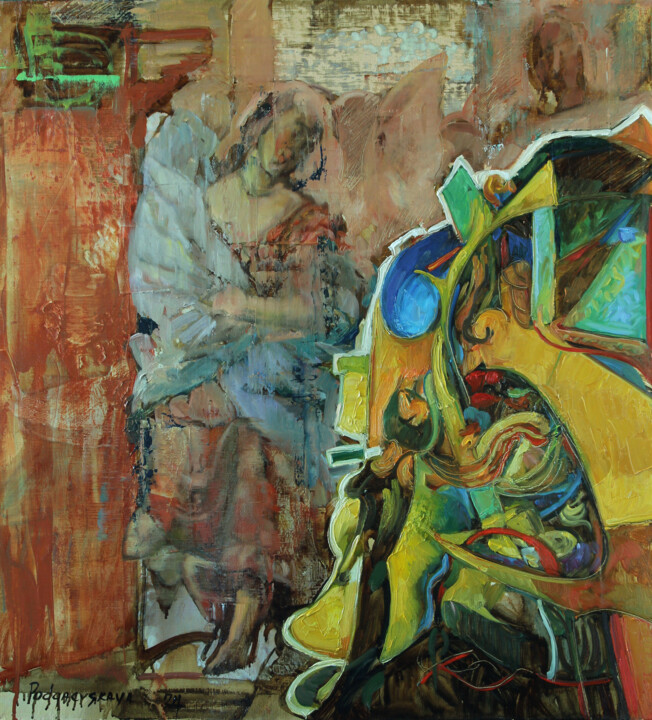 Timelessness#2 Painting, 27.6x25.6 in