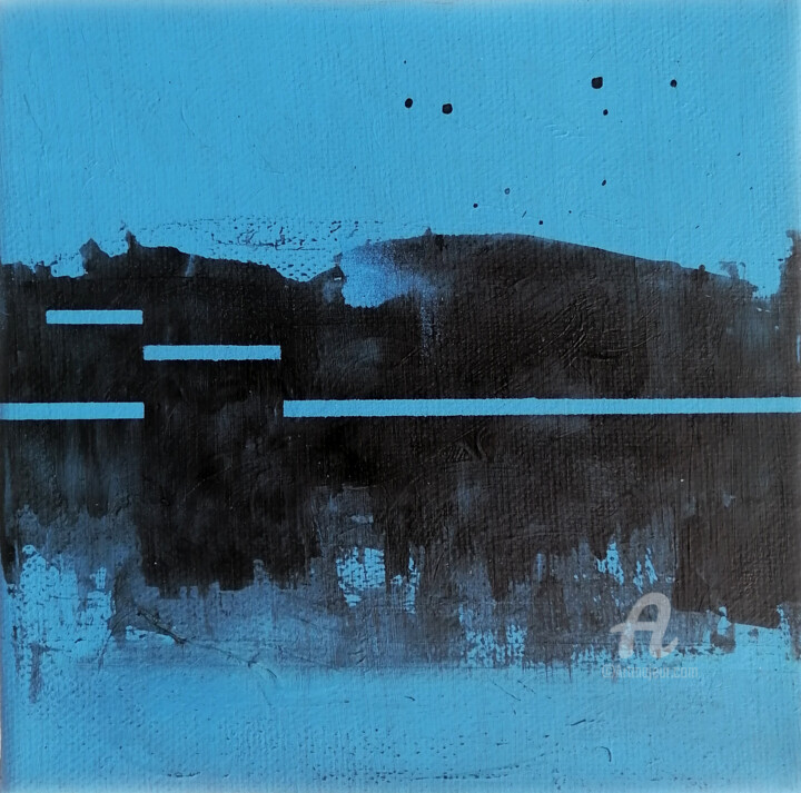 Painting titled "Sequences 20" by Alex Munzone, Original Artwork, Acrylic Mounted on Other rigid panel