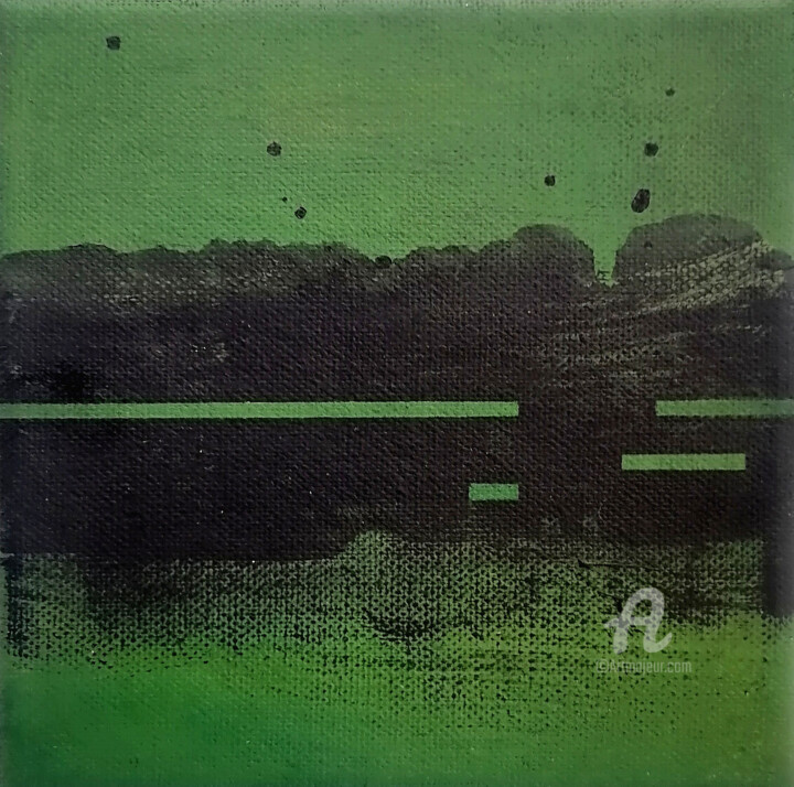 Painting titled "Sequences 16" by Alex Munzone, Original Artwork, Acrylic Mounted on Other rigid panel