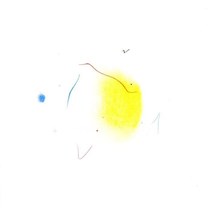Σχέδιο με τίτλο "Abstraction_10" από Bob Clement, Αυθεντικά έργα τέχνης, Μολύβι
