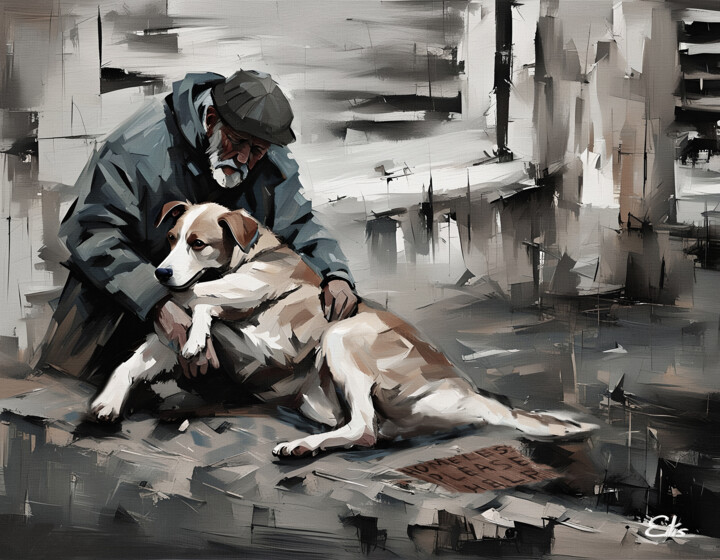 Homeless, not friendless 数字艺术