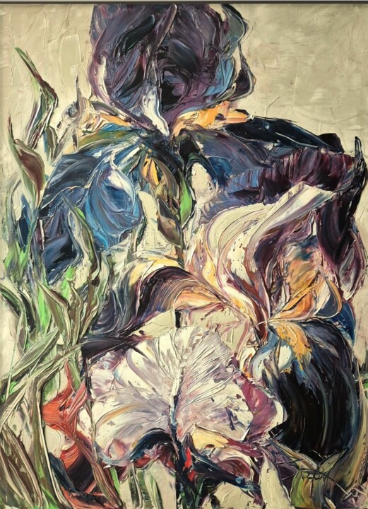 IRISES 绘画, 31.5x23.6 in
