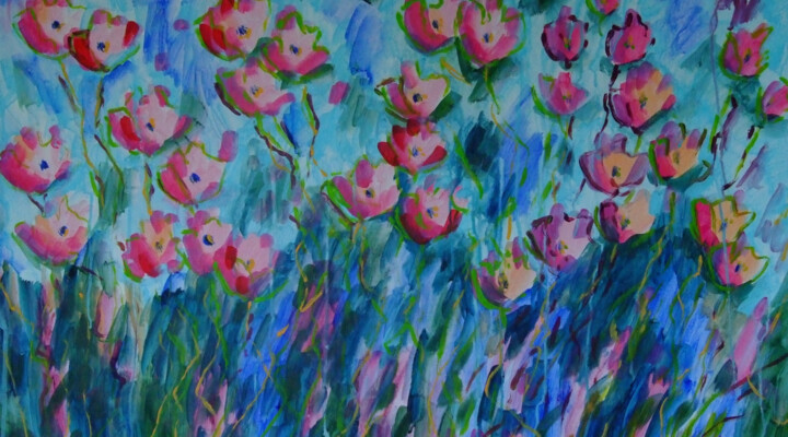 Floral Fantasy - 38 绘画, 19.7x35.4 in