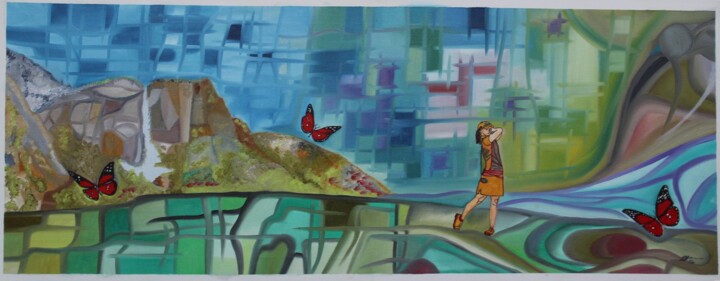 绘画,  19.7x39.4 in 