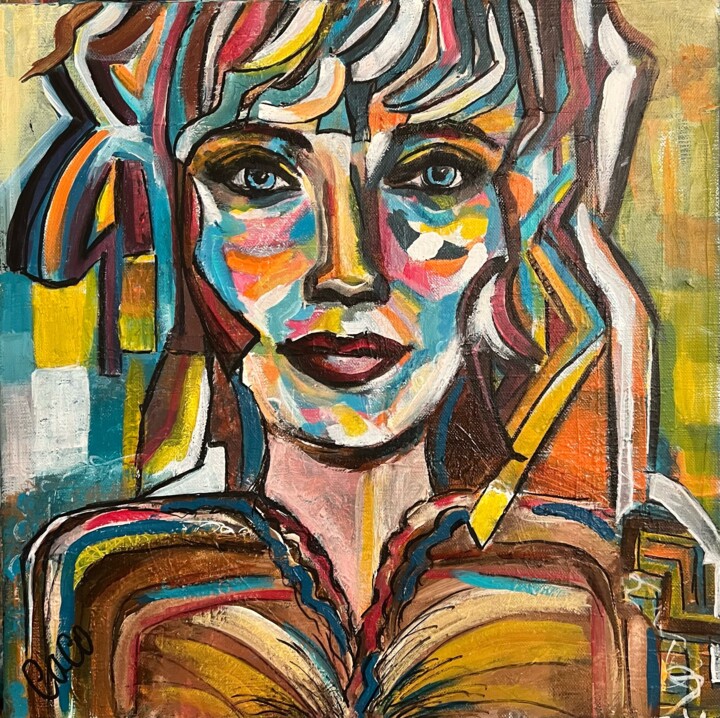 The sheeky student 绘画, 15.8x15.8 in