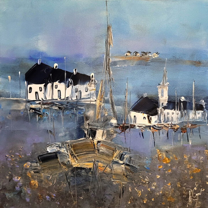 Peinture intitulée "Un lieu où existe l…" par Muriel Cayet, Œuvre d'art originale, Acrylique Monté sur Châssis en bois