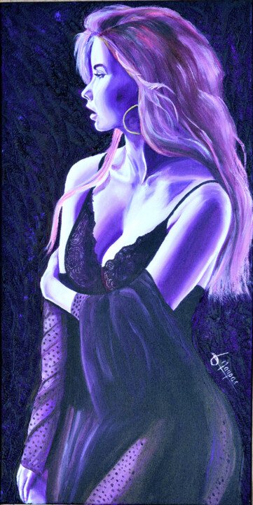 Collection Arc en ci'elle : Violet 绘画, 23.6x11.8 in
