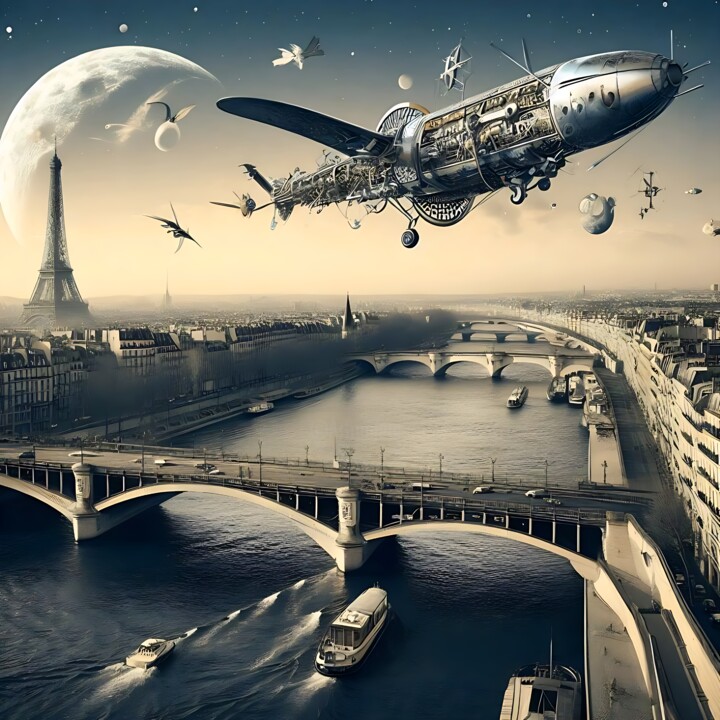 数字艺术 标题为“Paris” 由David Bigot, 原创艺术品, AI生成的图像