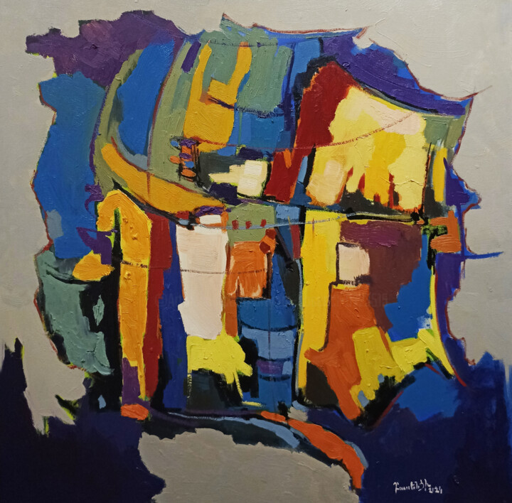 Fragments of Colors 绘画, 31.5x31.5 in