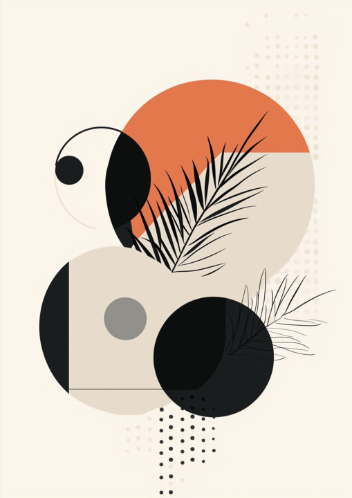 Digital Arts titled "Minimalist vector 4" by Nicola Schmid, Original Artwork, AI generated image