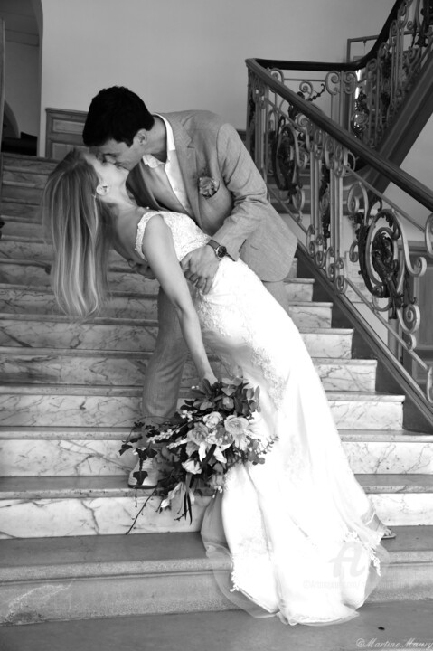 Photographie intitulée "mariage  type jeune…" par Martine Maury, Œuvre d'art originale, Photographie non manipulée