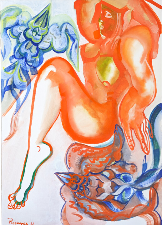 Le coup de soleil 绘画, 23.6x19.7 in