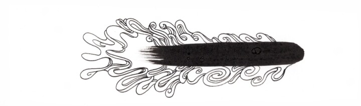 Drawing,  2.2x7.5 in 