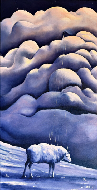 The Guardiens of the Dreams 绘画, 31.5x15.8 in