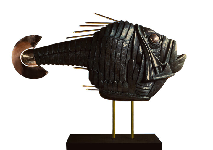 Pesce Accetta 雕塑, 21.3x39.4 in