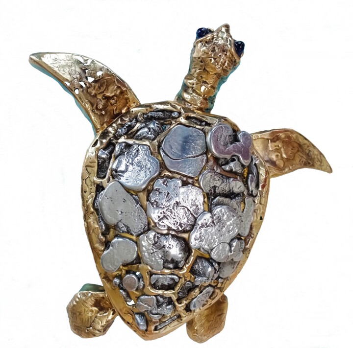 La Tortue de RAPA 2 - Ellen 雕塑, 2x7.9 in