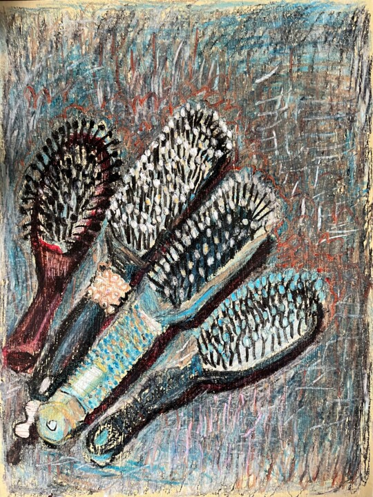 Натюрморт с расческами Painting, 15.8x11.8 in