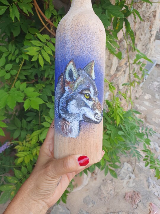 Vase totem Loup Design