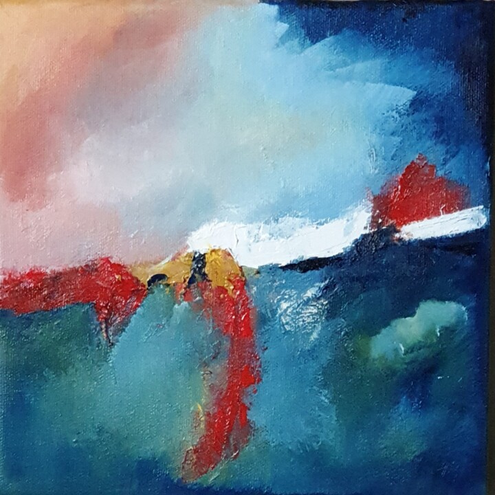 Déchirure 3 绘画, 7.9x7.9 in