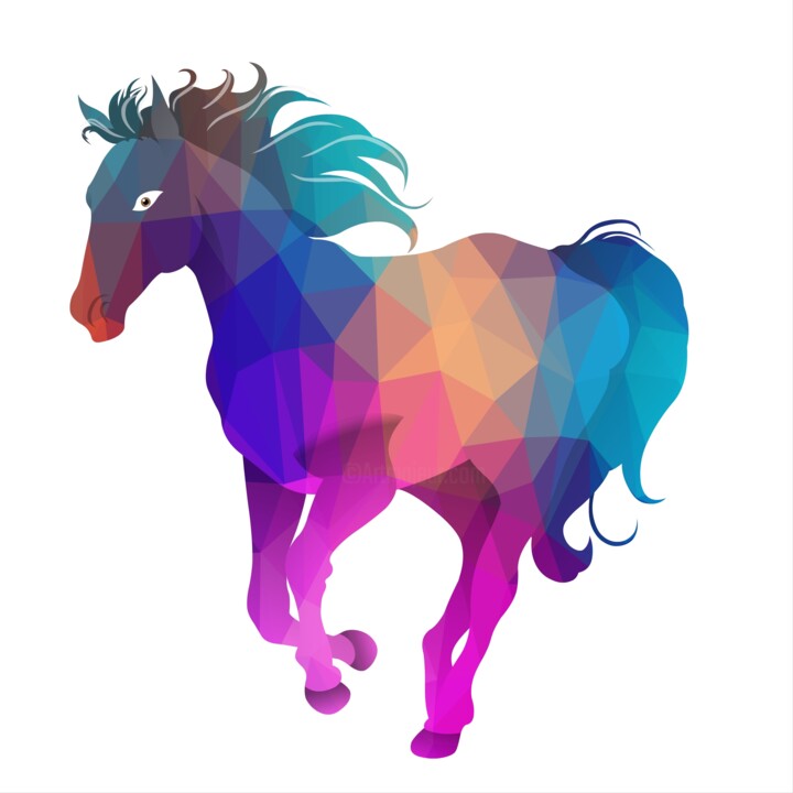 Running Horse 数字艺术