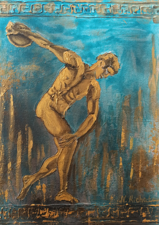 绘画,  13.8x11 in 