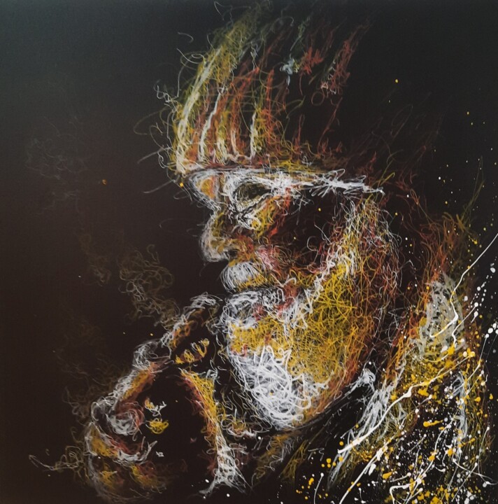 Retour de pêche 绘画, 19.7x19.7 in