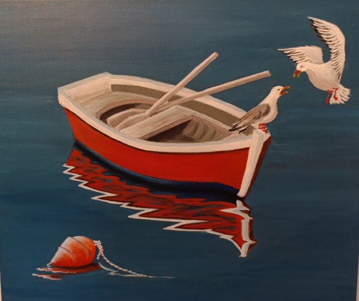 Nous devons parler. Pittura, 19,7x23,6 in