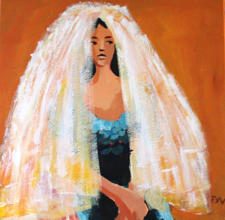 Mariée 绘画, 23.6x23.6 in