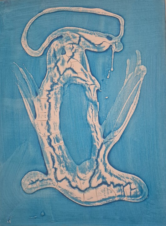 Painting titled "l 'eau du Nil" by Armand Latournald, Original Artwork, Acrylic