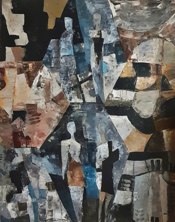 Peinture intitulée "Large Original Pain…" par Vercmagnus, Œuvre d'art originale, Acrylique