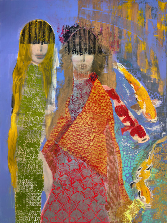 Die Schwestern 绘画, 63x47.2 in