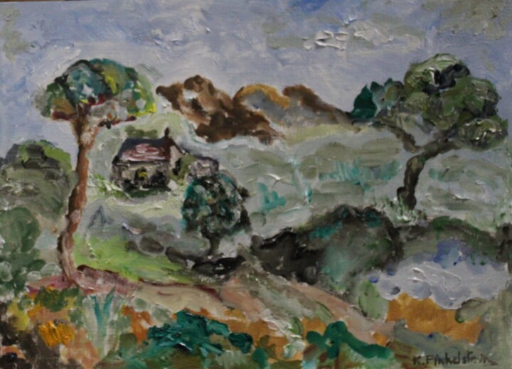 Painting titled "Annotation 1" by Karen Finkelstein, Original Artwork, Oil