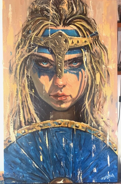 Northern Warrior 绘画, 31.5x19.7 in