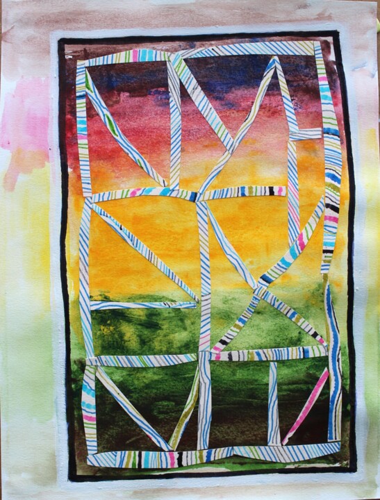 Peinture intitulée "M 10-24-1" par Philip Moreau, Œuvre d'art originale, Acrylique