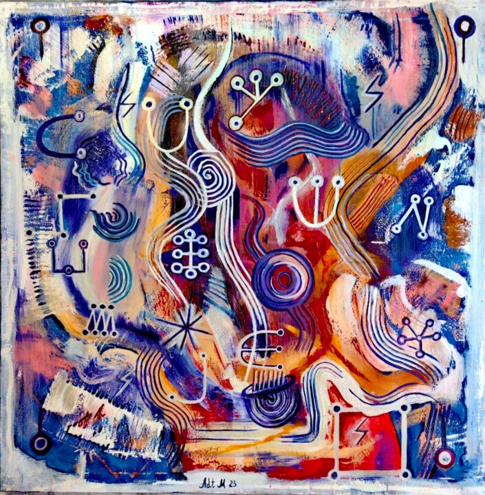 Metatron 绘画, 39.4x39.4 in