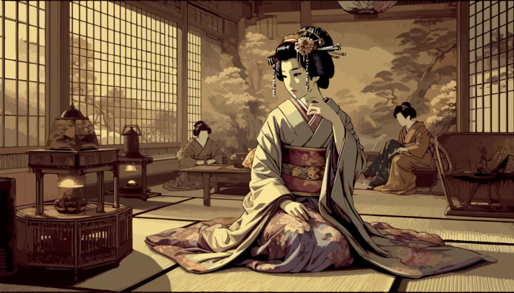Femme en pensée 数字艺术