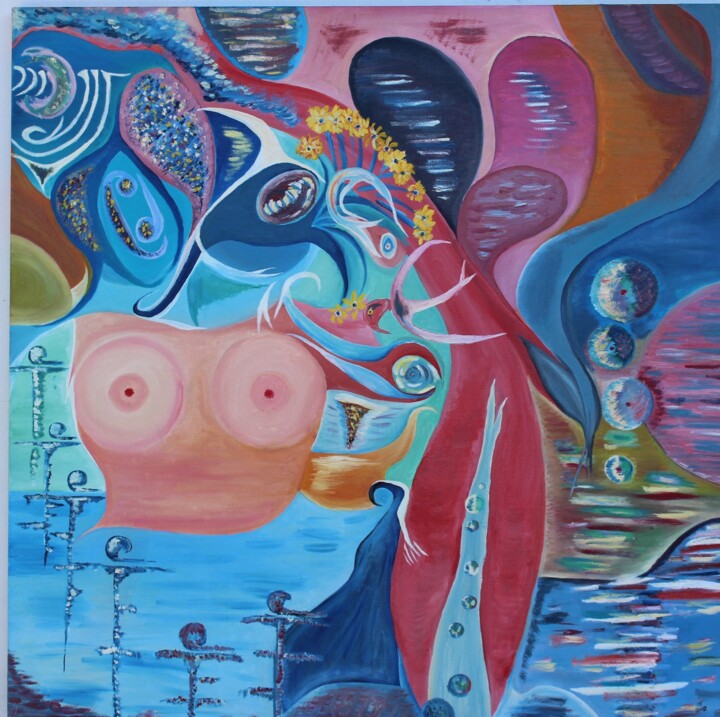 Menschen-Ziklus 绘画, 35.4x35.4 in