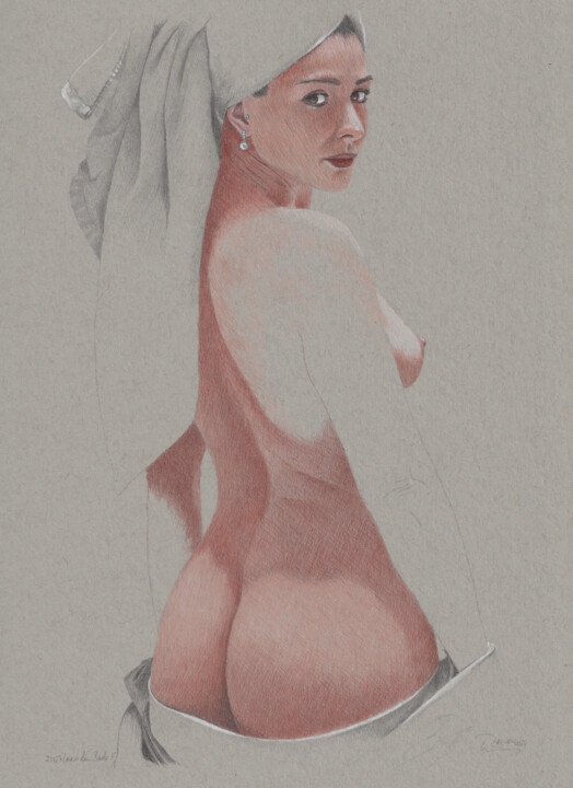 "Nach dem BadeNr.5 (22:37)" Resim, 11,9x8,6 in