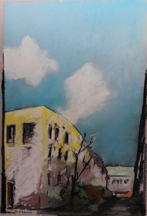 Rue de Clignancourt Schilderij, 16,1x11,4 in