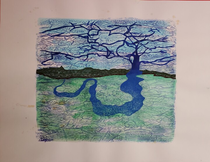 绘画,  19.7x25.6 in 