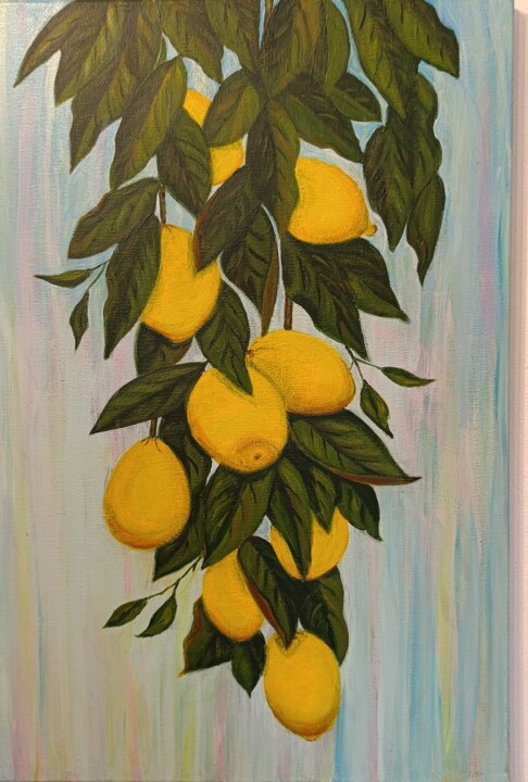 Citrons. Pittura, 23,6x15,8 in