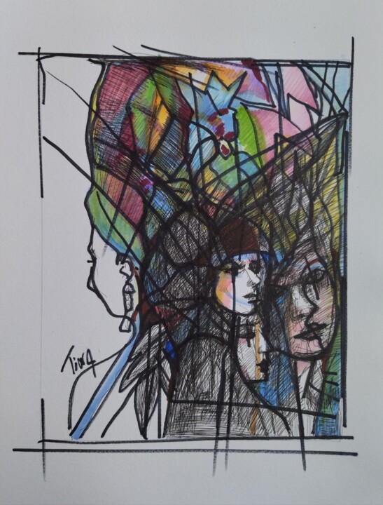 图画,  11.8x9.5 in 