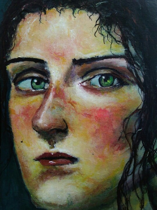 Jeanne 绘画, 16.5x11.8 in