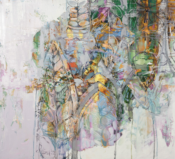 Whisper of flowers 绘画, 59.1x65 in
