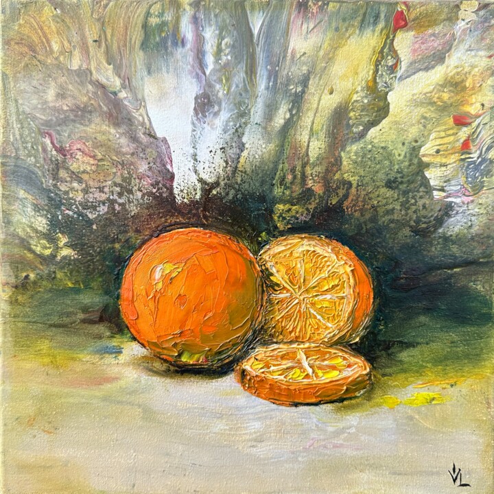 Oranges 绘画, 11.8x11.8 in
