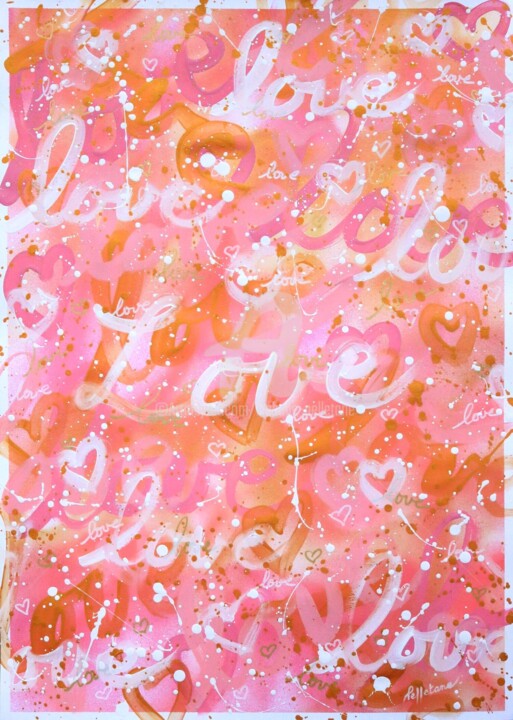 Love love 21 绘画, 27.6x19.7 in