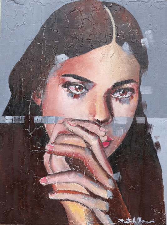 quanto forte ti ascoltavo 绘画, 31.5x23.6 in