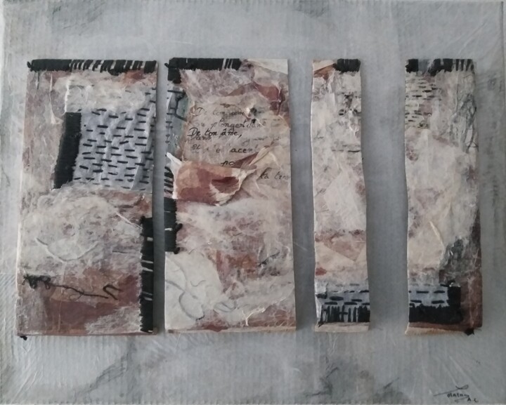 Tableau sur toile. Nom de l’œuvre : Rêves Tekstil Sanatı, 15,8x19,7 in