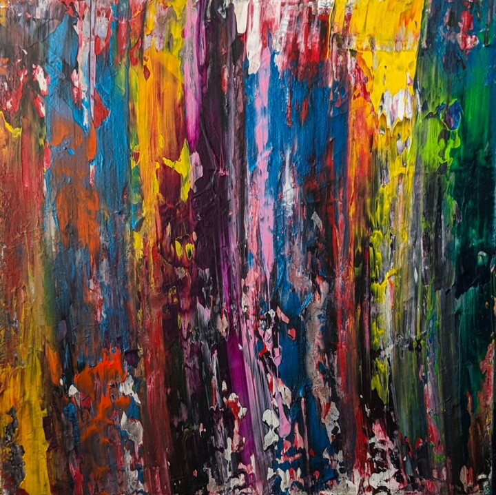 Painting titled "People" by Maksym Rublov, Original Artwork, Acrylic